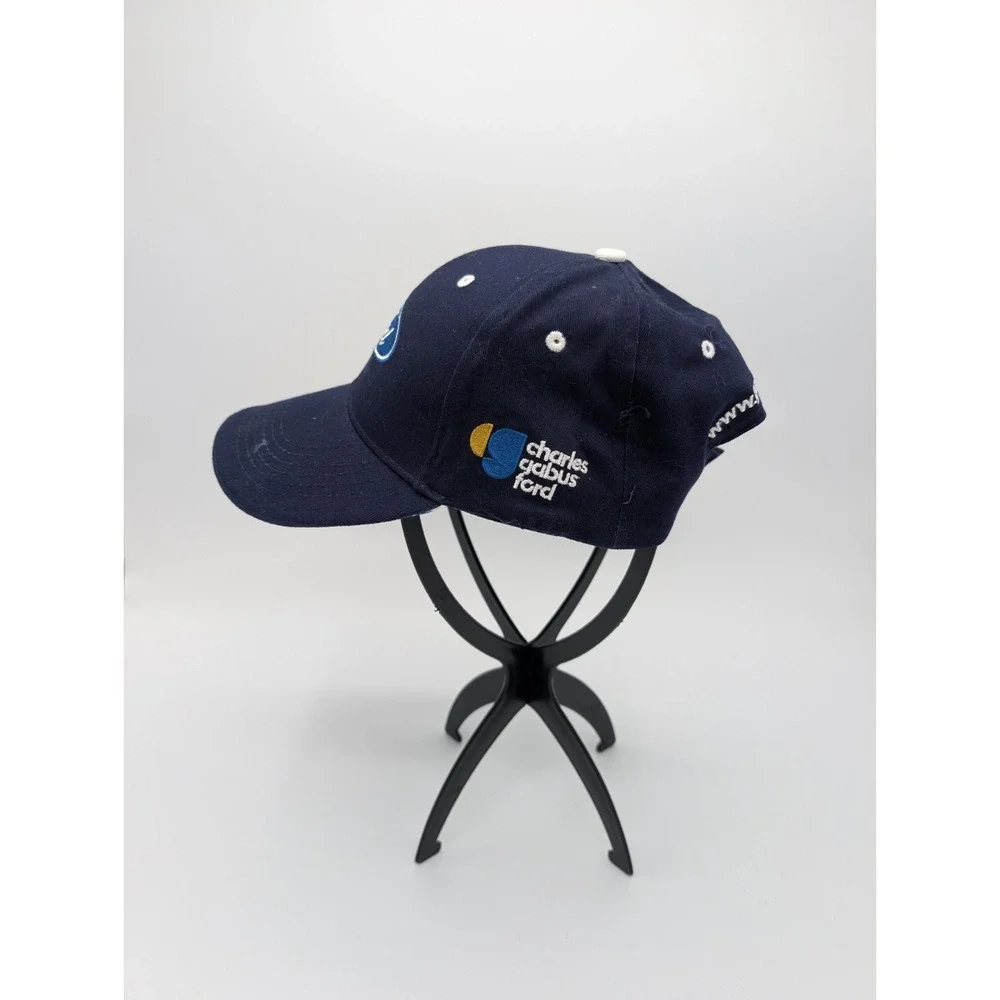 Ford Strapback Hat, Charles Gabus Ford Dealer, Navy Blue 100% Cotton Cap